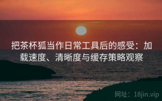 把茶杯狐当作日常工具后的感受：加载速度、清晰度与缓存策略观察