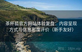 茶杯狐官方网站体验复盘：内容呈现方式与信息密度评价（新手友好）