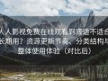人人影视免费在线观看到底适不适合长期用？资源更新节奏、分类结构与整体使用体验（对比后）