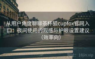 从用户角度聊聊茶杯狐cupfox官网入口：夜间使用的观感与护眼设置建议（效率向）