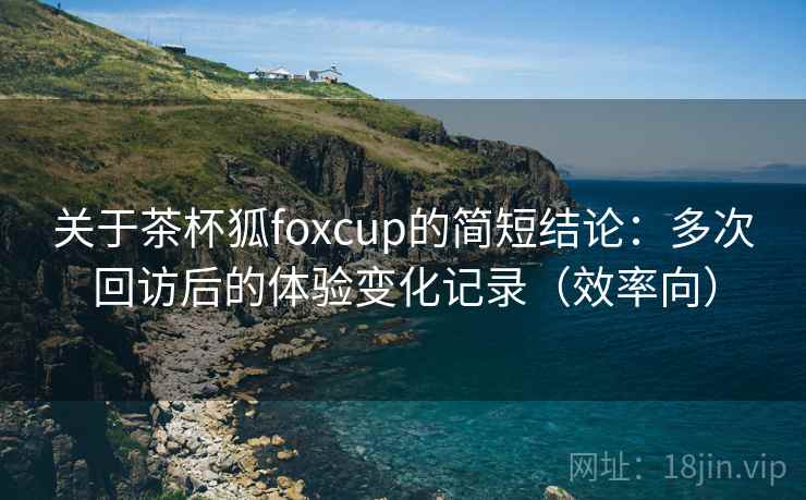 关于茶杯狐foxcup的简短结论：多次回访后的体验变化记录（效率向）-第2张图片