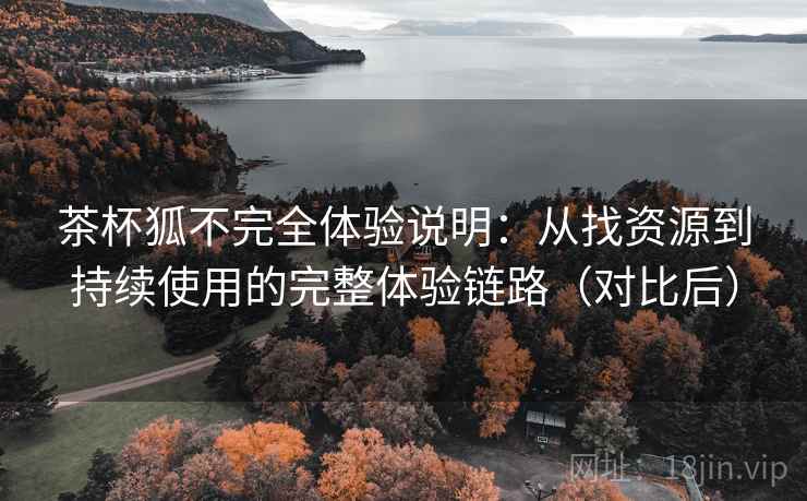 茶杯狐不完全体验说明:从找资源到持续使用的完整体验链路(对比后)-第1张图片 茶杯狐不完全体验说明:从找资源到持续使用的完整体验链路(对比后)-第1张图片