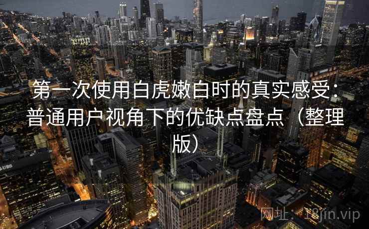 第一次使用白虎嫩白时的真实感受：普通用户视角下的优缺点盘点（整理版）-第2张图片